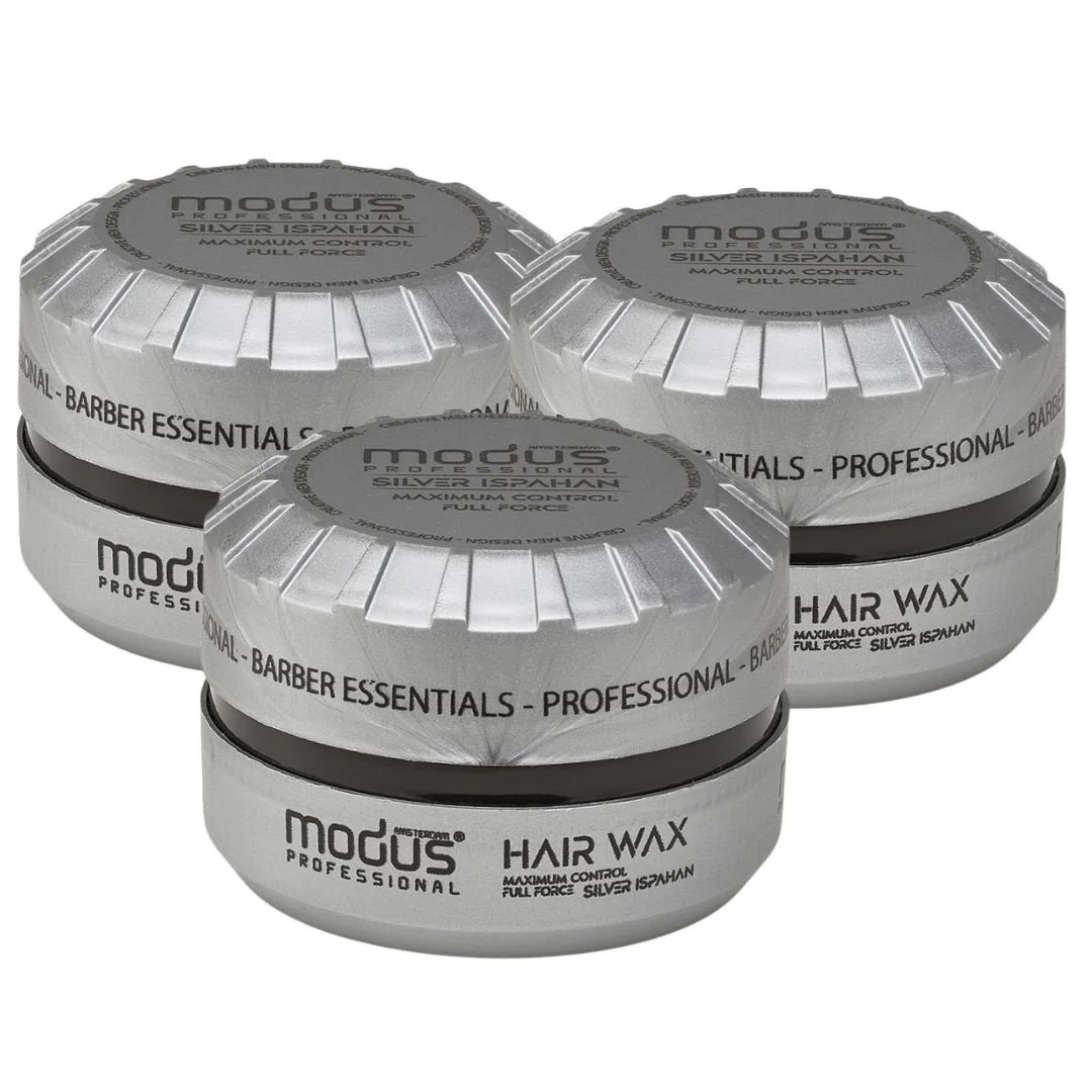 3- pack Maximum Control Silver Ispahan Hairwax - 150ml