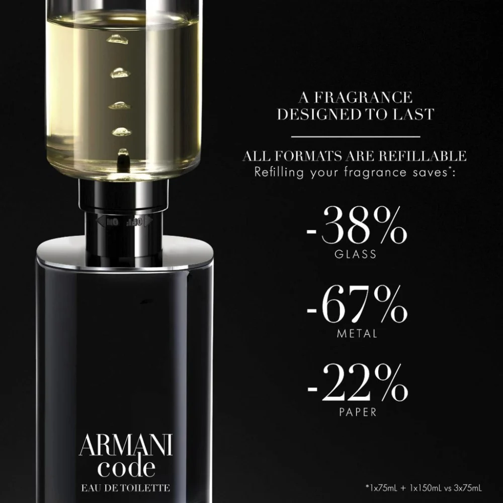 Code Pour Homme Eau de Toilette Navulbaar - 75ml - Image 4