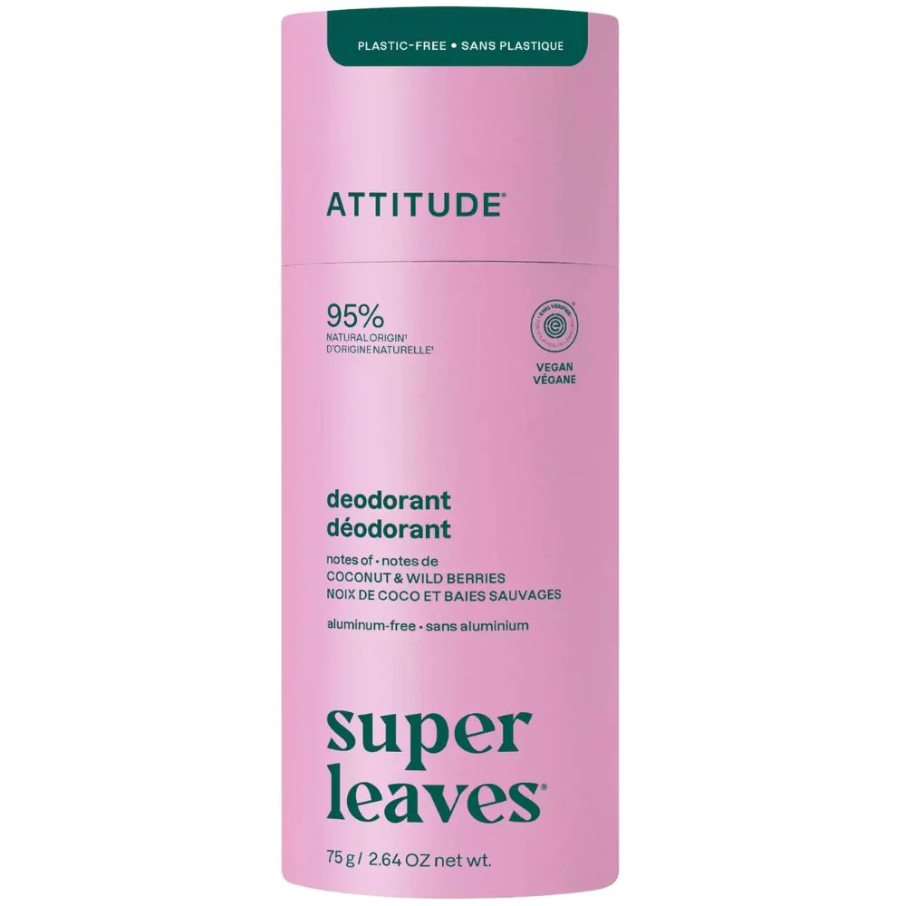 Super Leaves Natural Deodorant Coconut & Wild Berries - 75gr