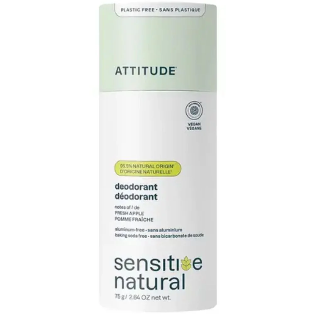 Super Leaves Fresh Apple Sensitive Plastic-Free Deodorant - 75g
