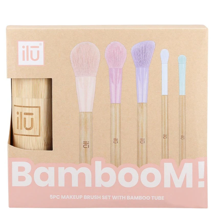 Makeup Brush Set + Bamboo Houder - 5st. - Image 6