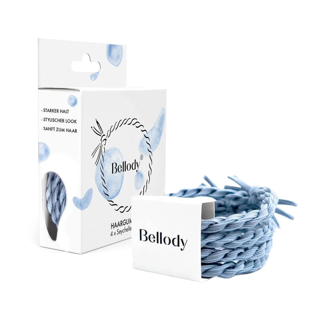 Haargummie Elastiek - Seychelles Blauw