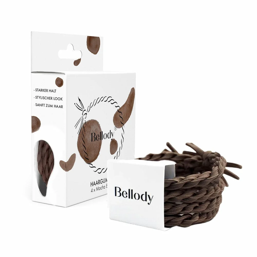 Haargummie Elastiek - Mocha Bruin