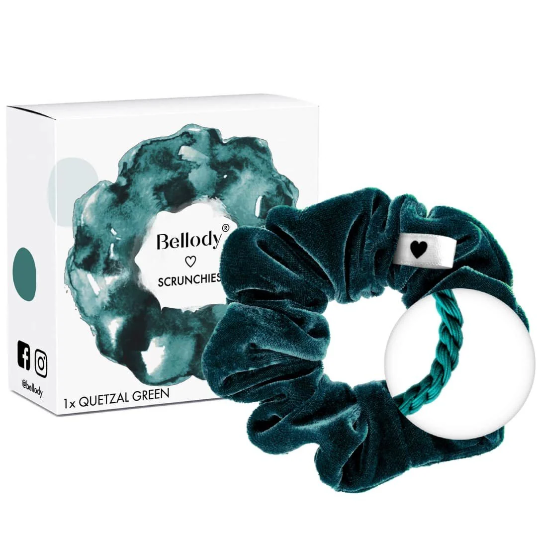 Scrunchie Haargummie - Quetzal Groen