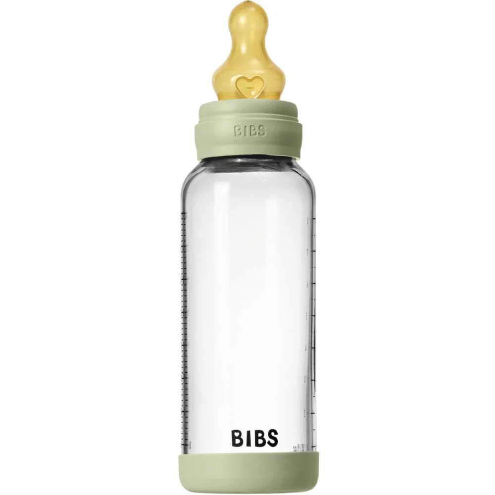 Glass Baby Bottle Latex Medium Flow - 240ml - Image 3