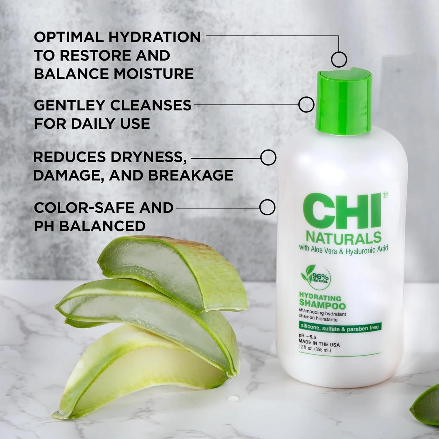 Naturals Hydrating Shampoo - 355ml - Image 2