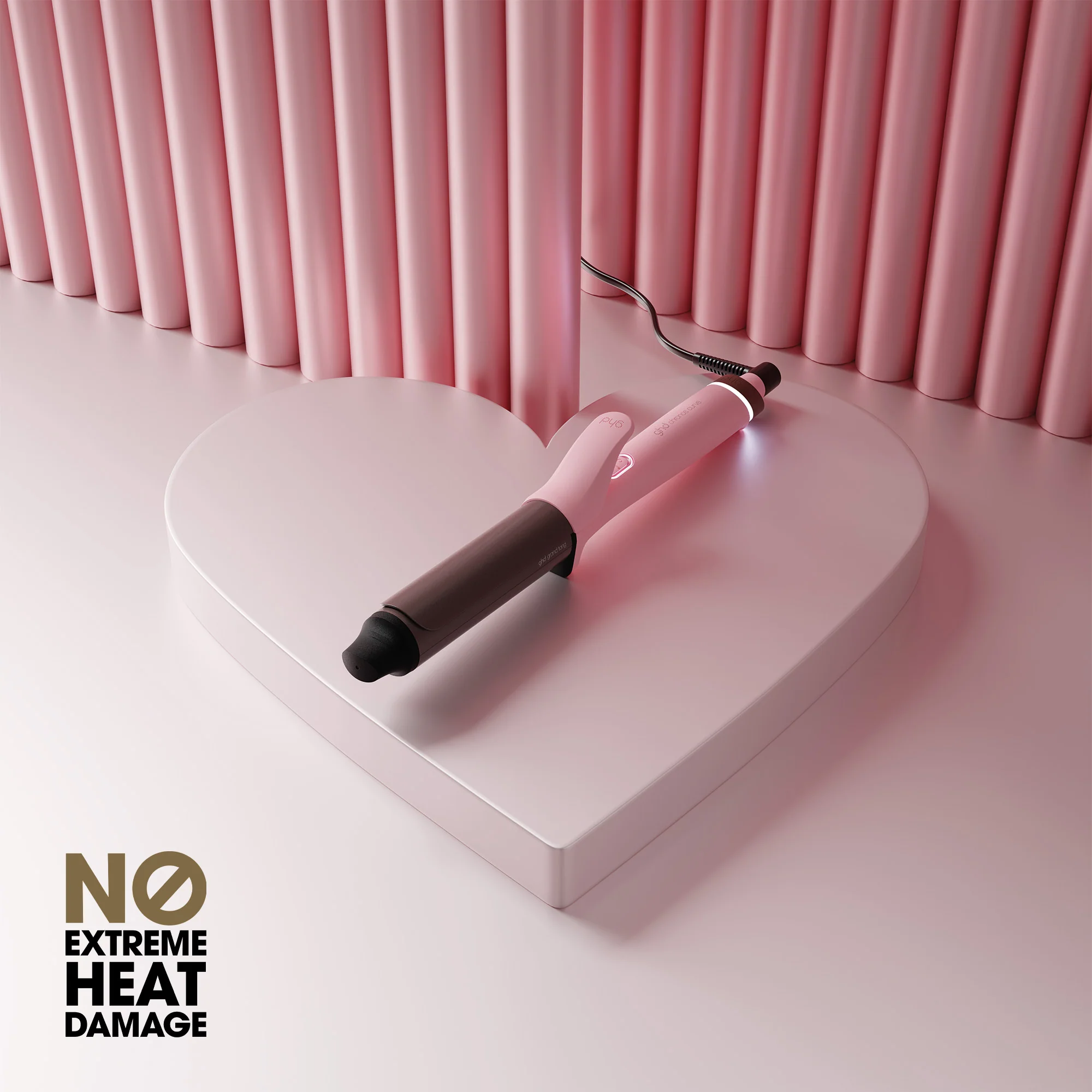 Chronos Curve Grand Tong Curling Iron - 32mm - Pink Collection - Image 5