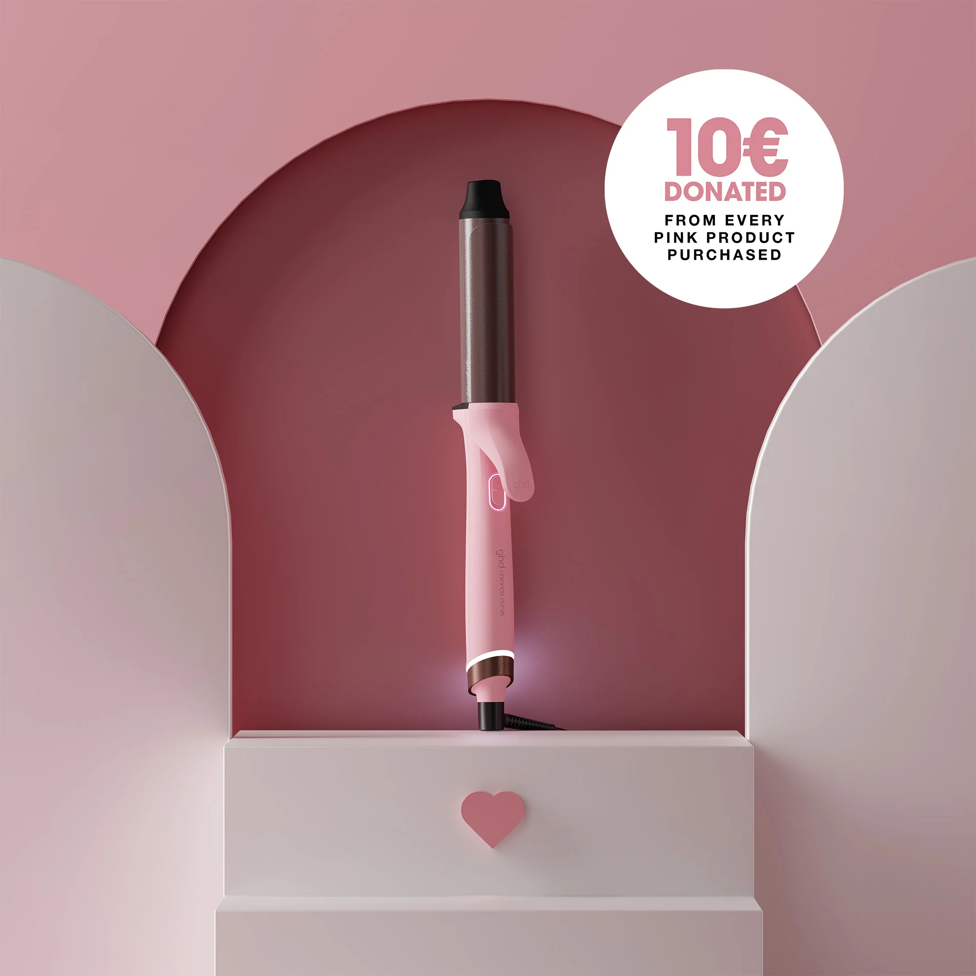 Chronos Curve Grand Tong Curling Iron - 32mm - Pink Collection - Image 6