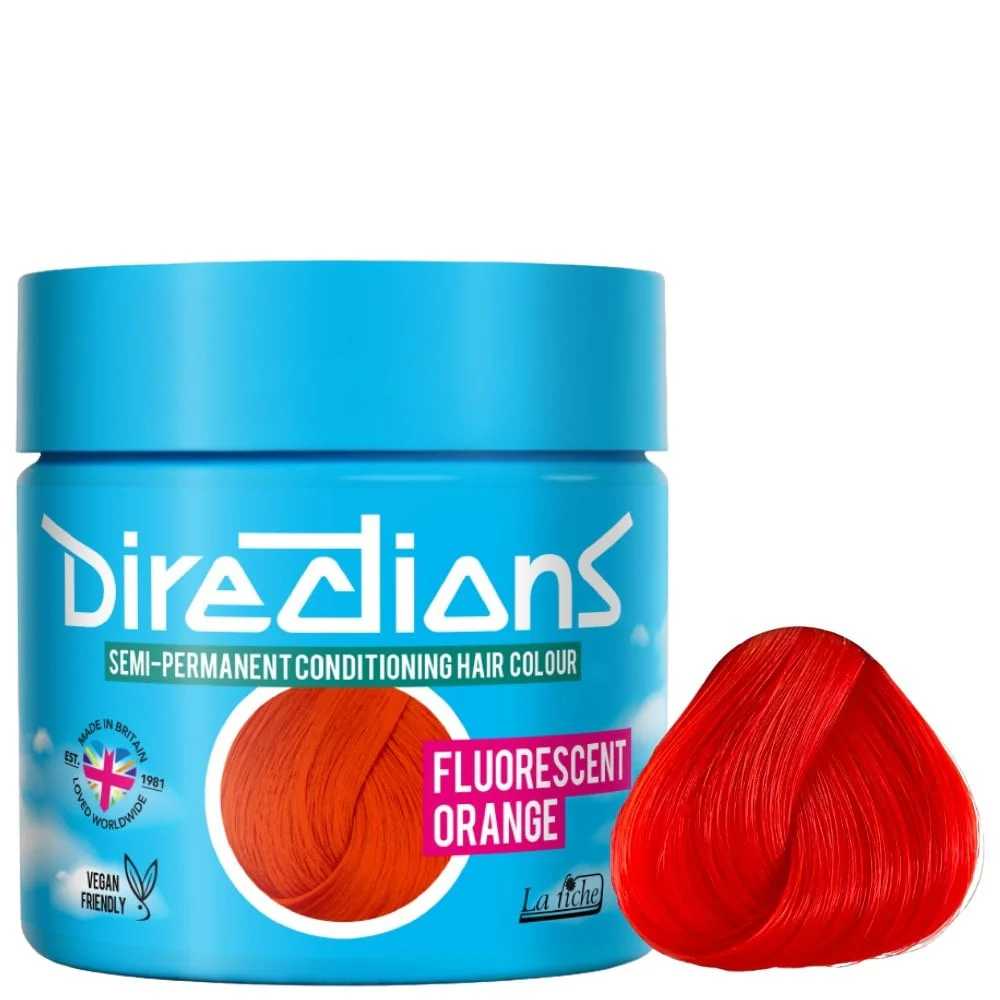 Directions Semi-Permanent Fluorescent Orange Color - 88ml