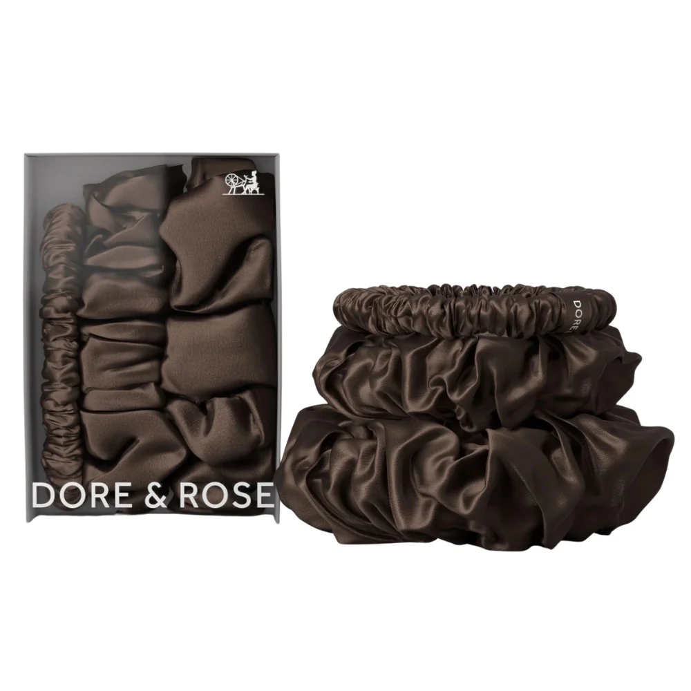 Scrunchie Set Brown - 1/2/3cm