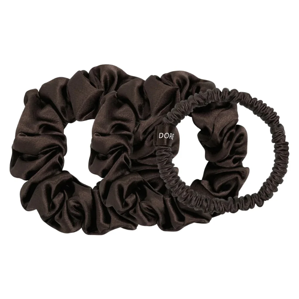Scrunchie Set Brown - 1/2/3cm - Image 2
