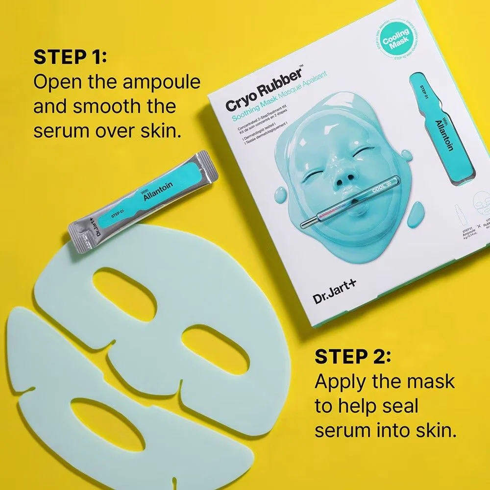 Cryo Rubber Cooling Soothing Mask - 1pc - Image 3
