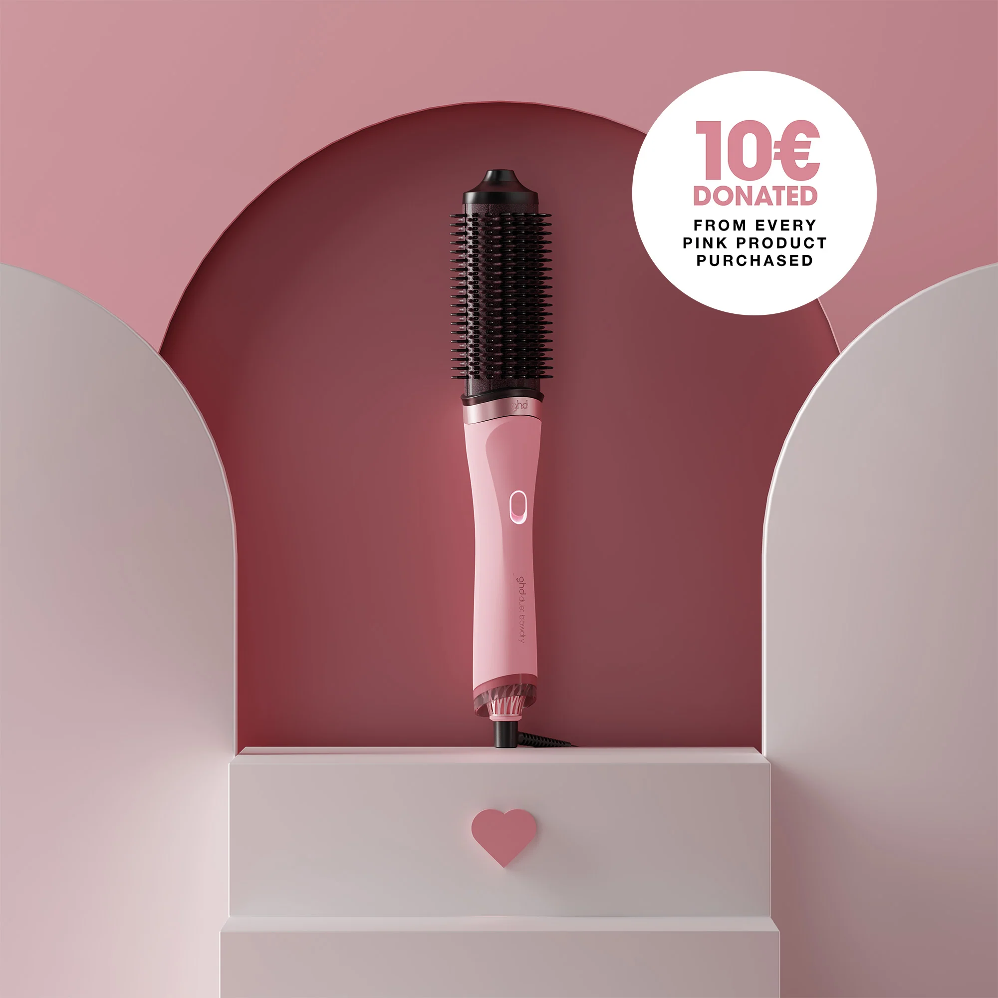Duet Blowdry 2-in-1 Hair Dryer Brush - Pink Collection - Image 6