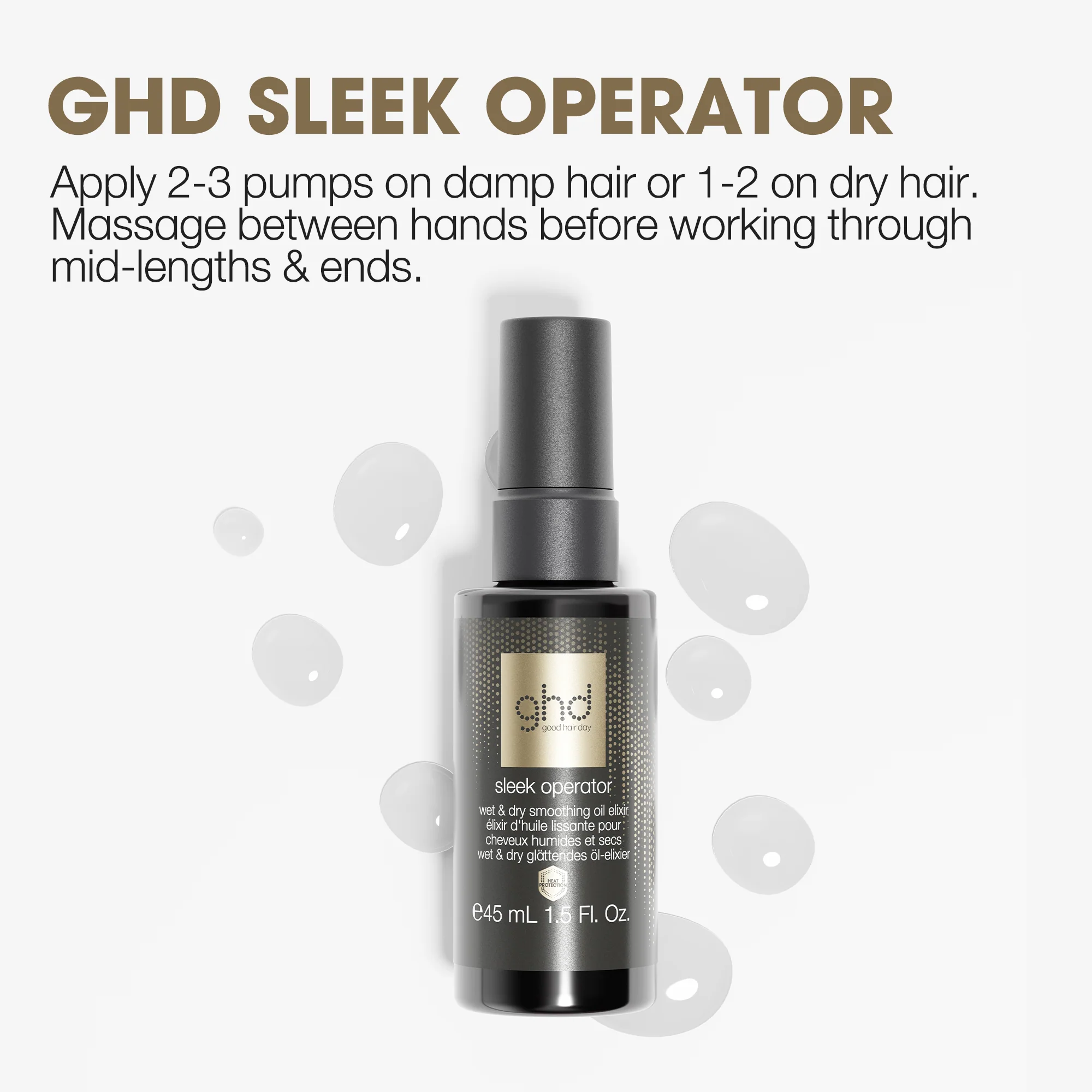 Wet & Dry Smoothing Oil Elixir - Sleek Operator 45ml - Image 4