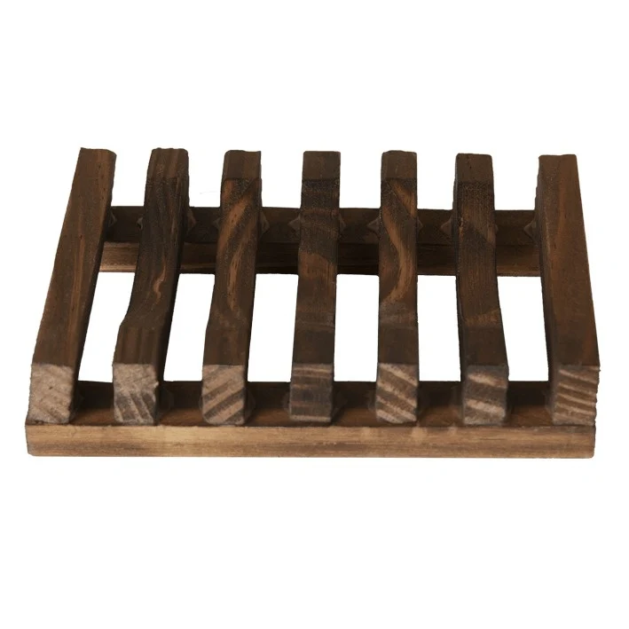 Shampoo Bar & Zeep Houder - Donker Hout