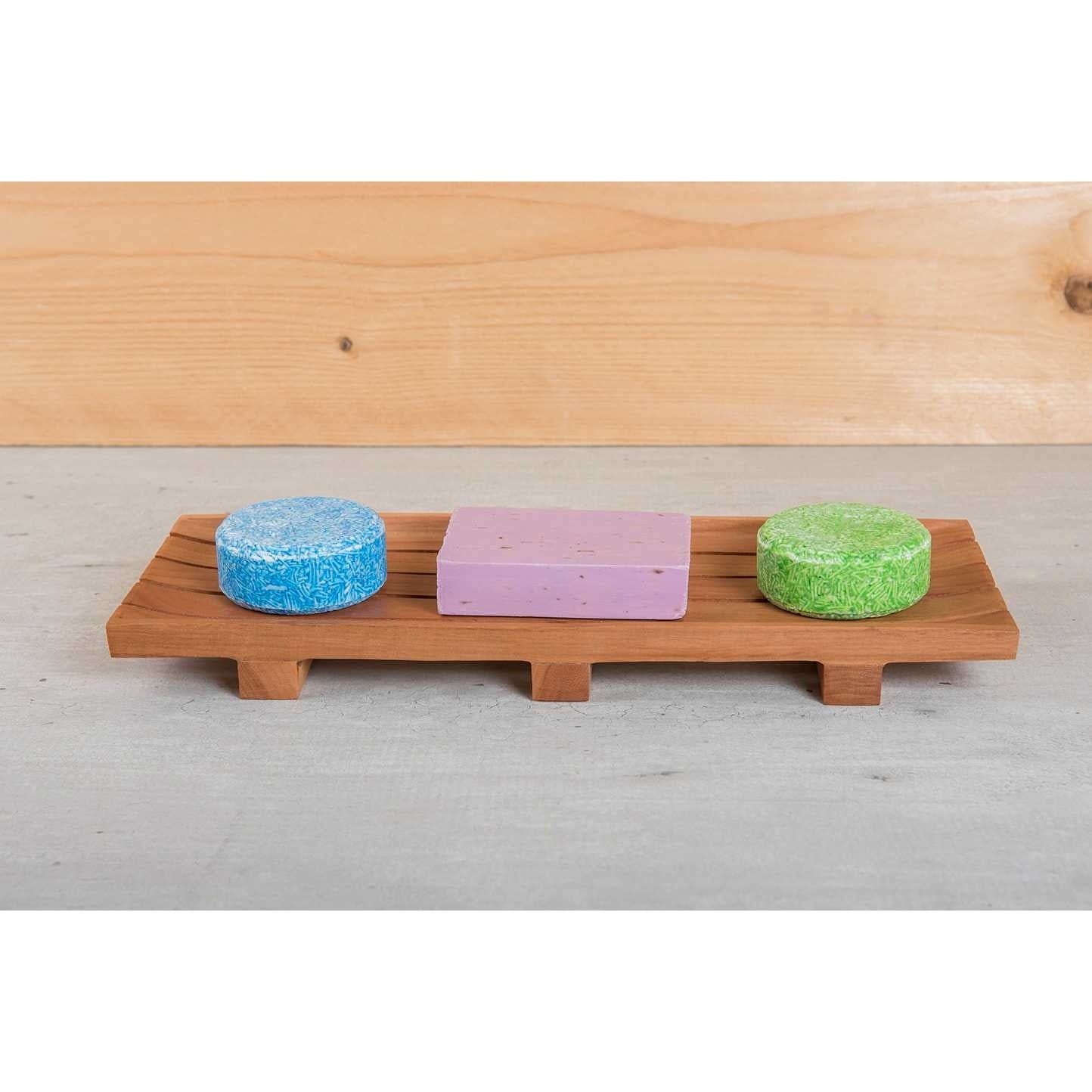 Mahonie Hout Shampoo Bar & Zeep Houder - Image 2