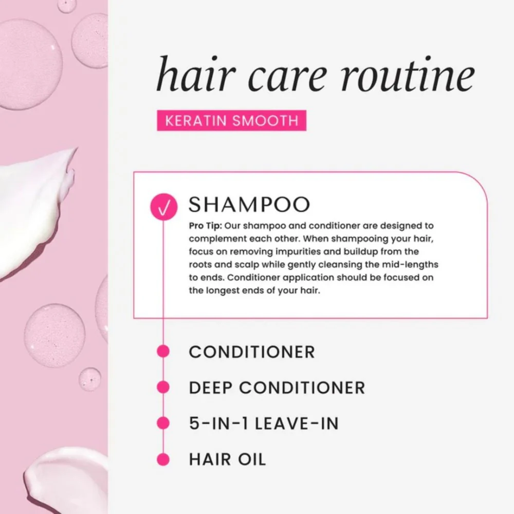 Keratin Smoothing Shampoo - 355ml - Image 3