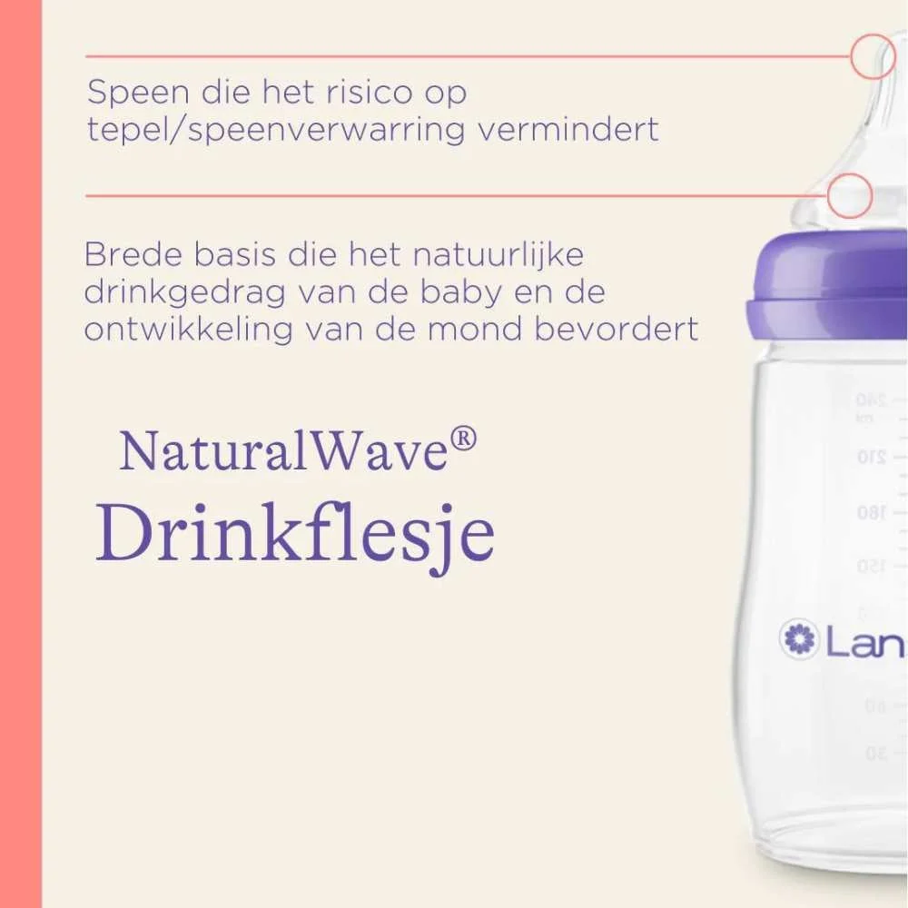NaturalWave Glazen Babyfles - 240ml - Image 4