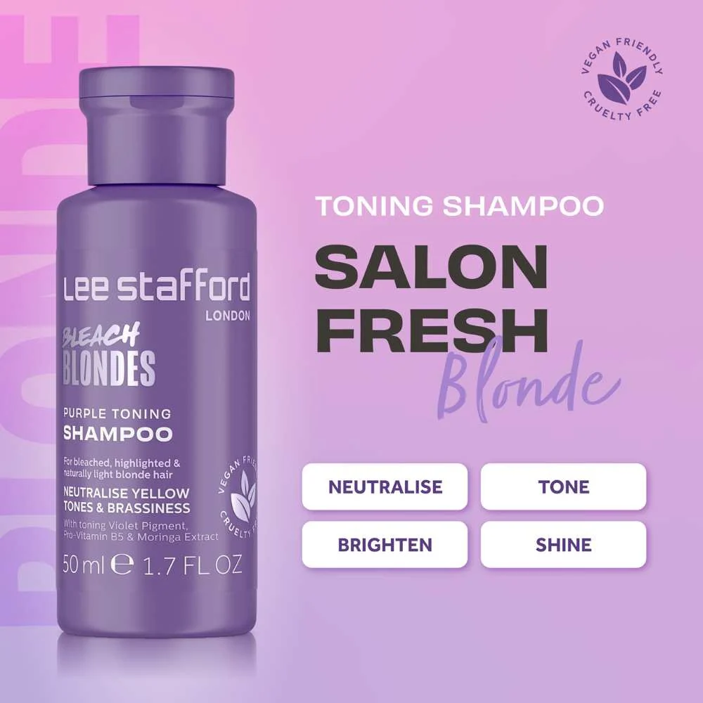 Bleach Blondes Purple Toning Shampoo - 250ml - Image 5