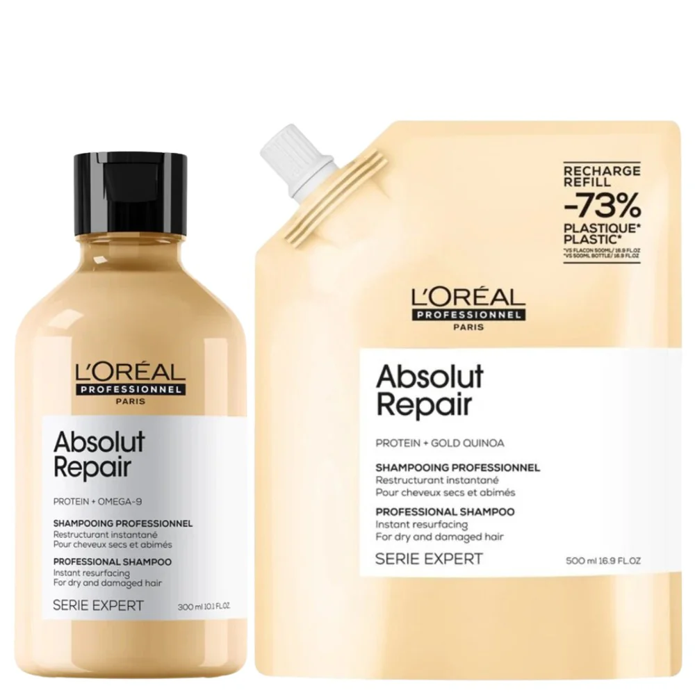 Absolut Repair Shampoo Refill Set - 300+500ml
