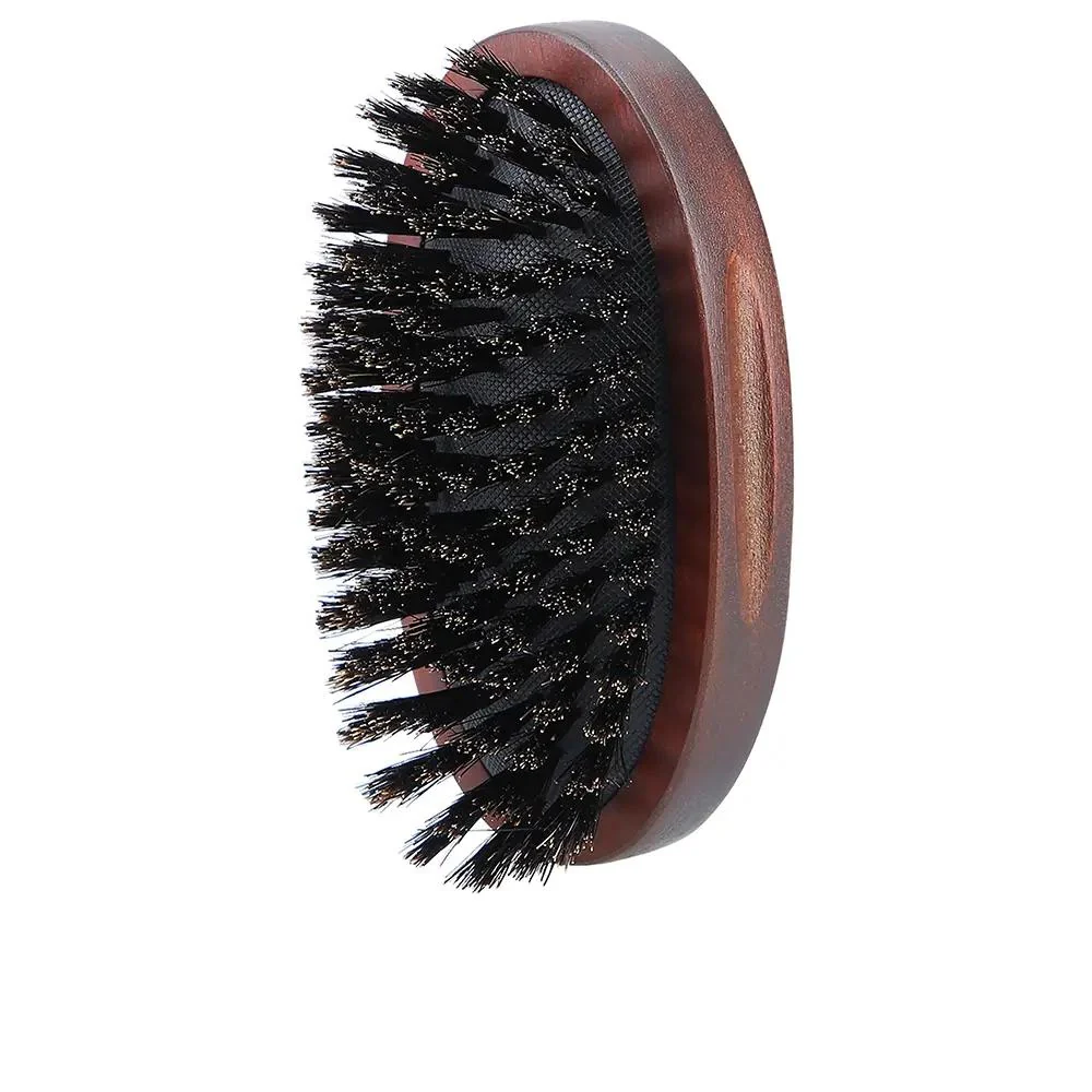 Wooden Oval Beard Brush Natural Bristles - Image 3