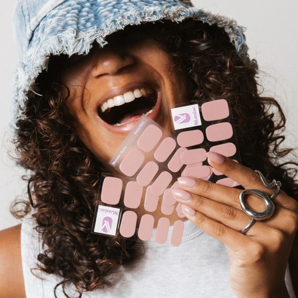 Dusty Pink Polish Sticker - 28pcs - Image 2
