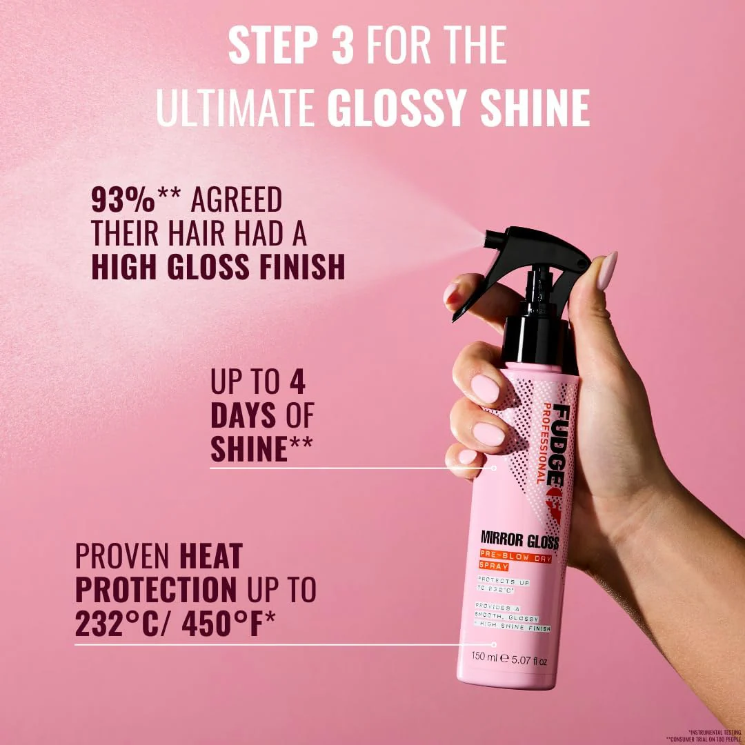 Mirror Gloss Pre Blowdry Spray - 150ml - Image 5