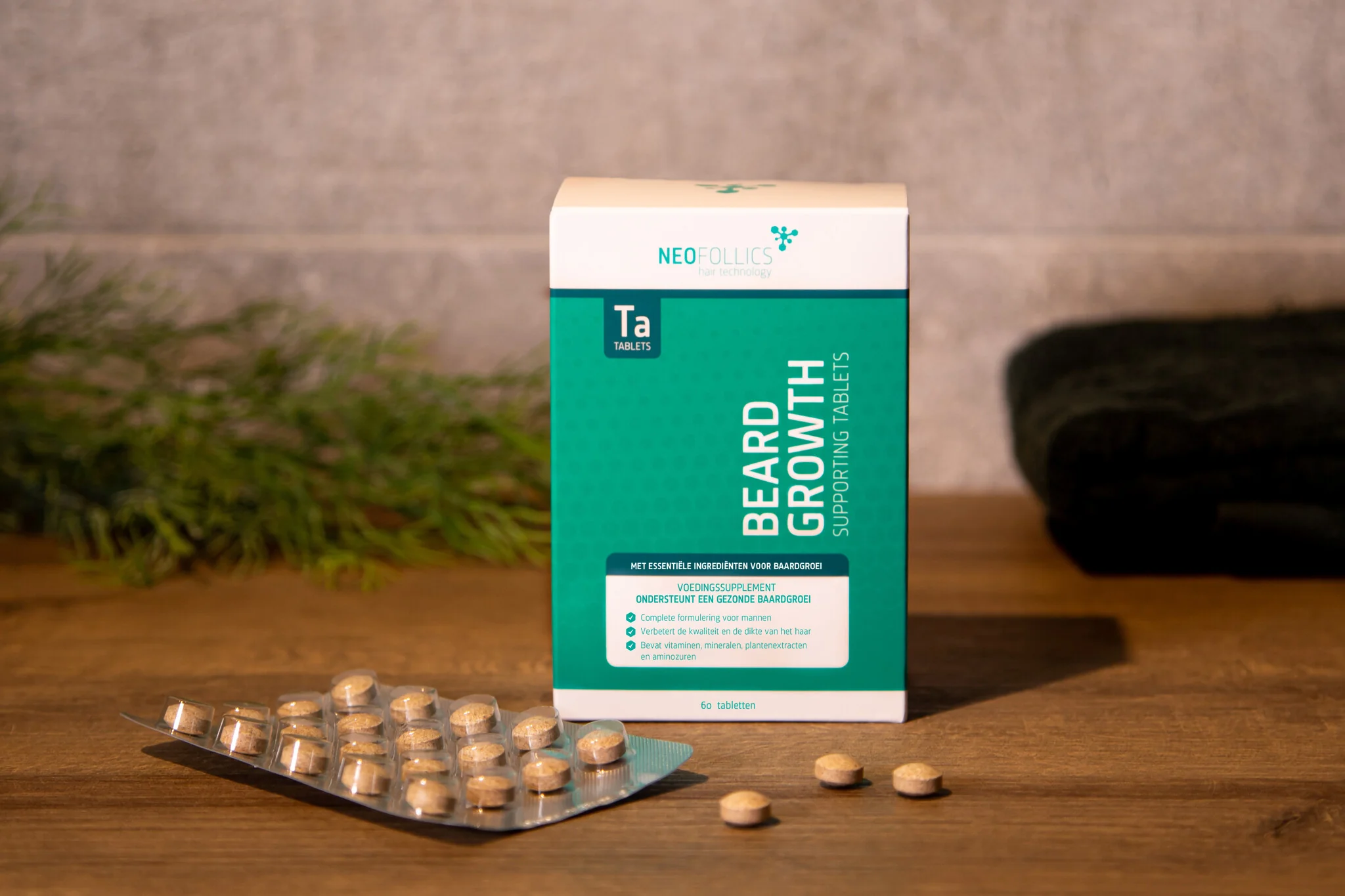 Beard Growth Supporting Tablets - 2x60st - Image 3