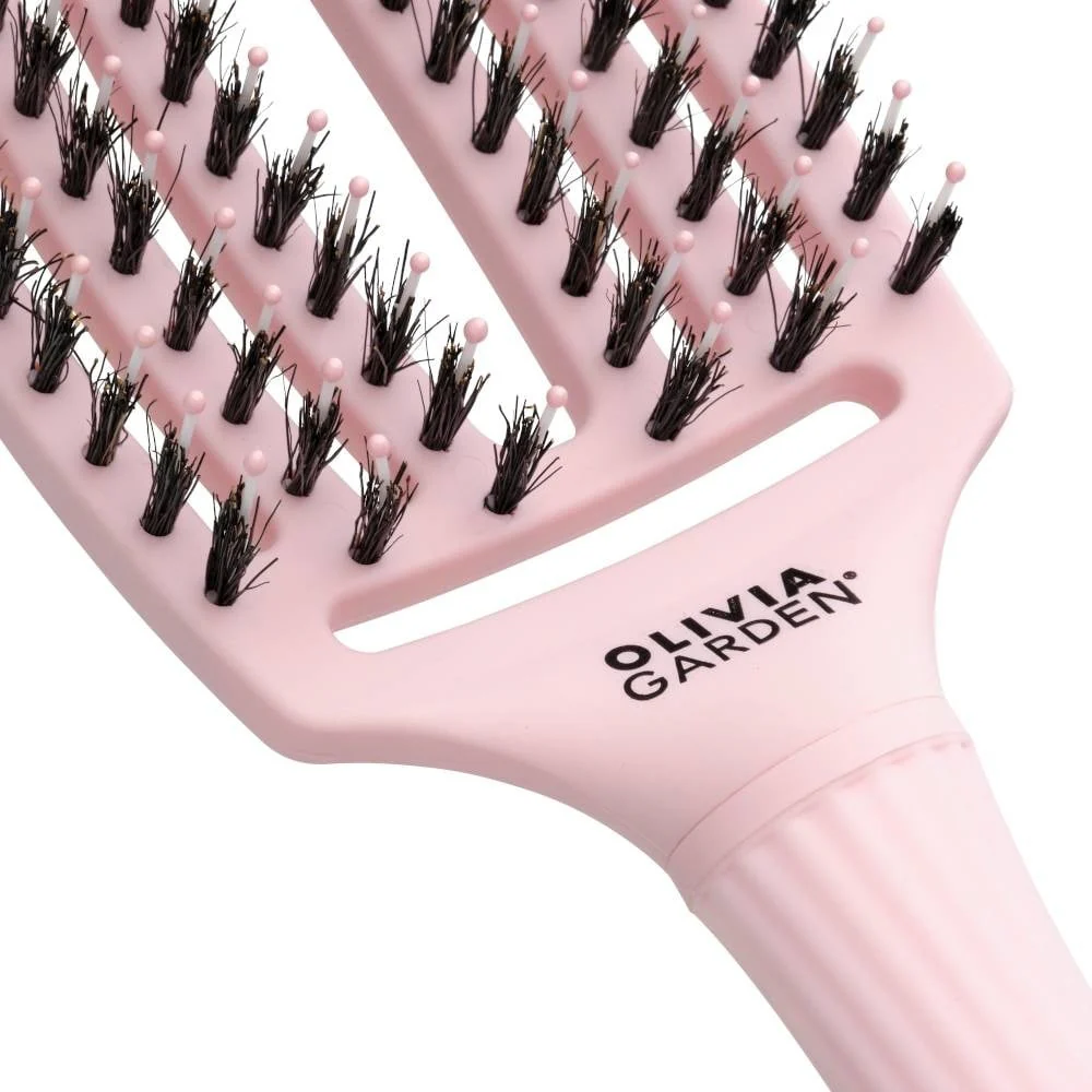 Finger Brush Combo Medium Pastel Pink Haarborstel - Large - Image 2