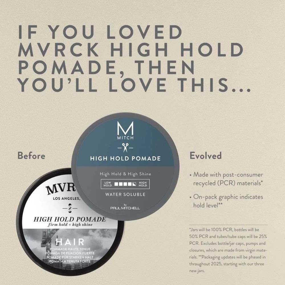 MITCH High Hold Pomade Water Soluble High Hold & High Shine - 85g - Image 2