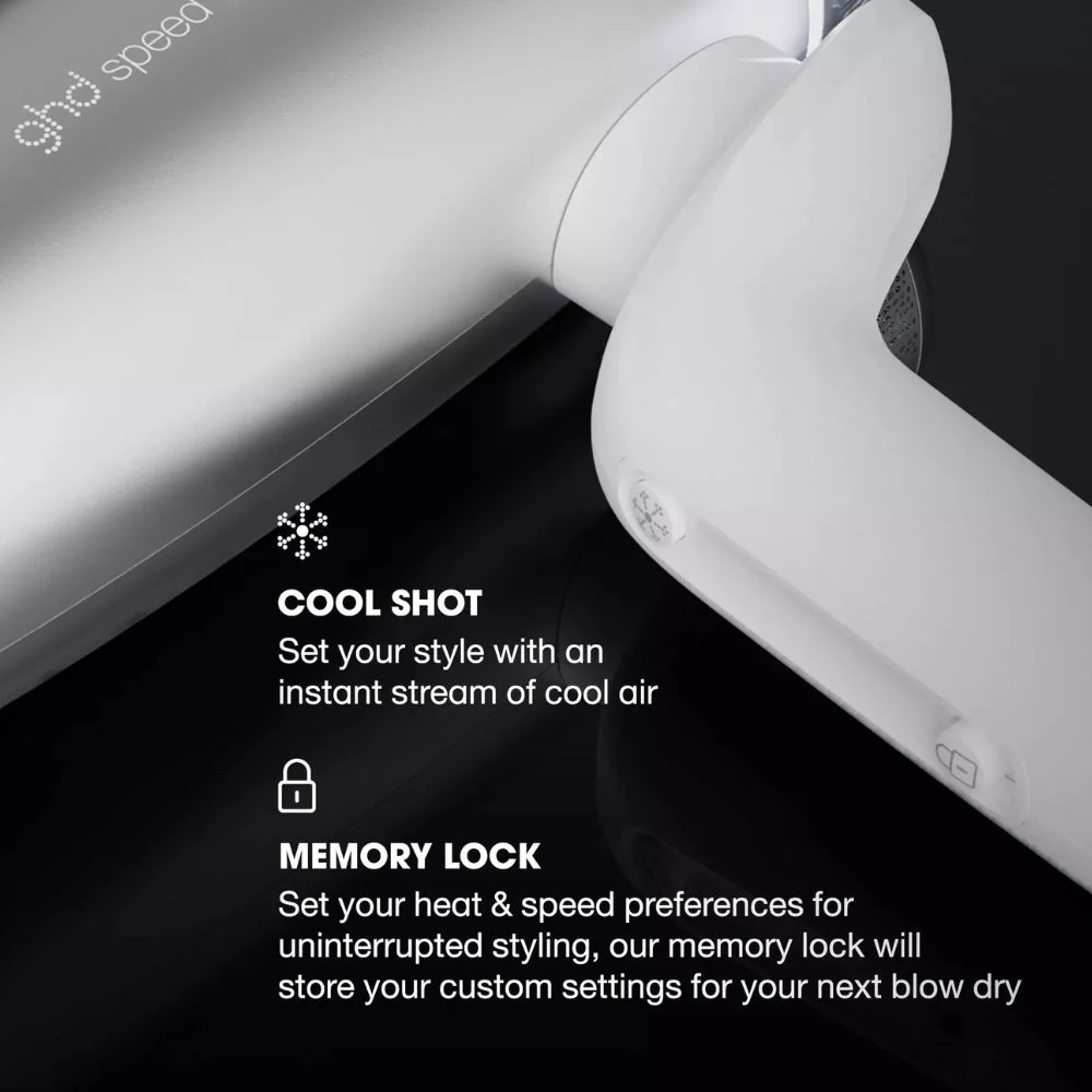 Professional Dual Air-Flow Hair Dryer - White - Image 3