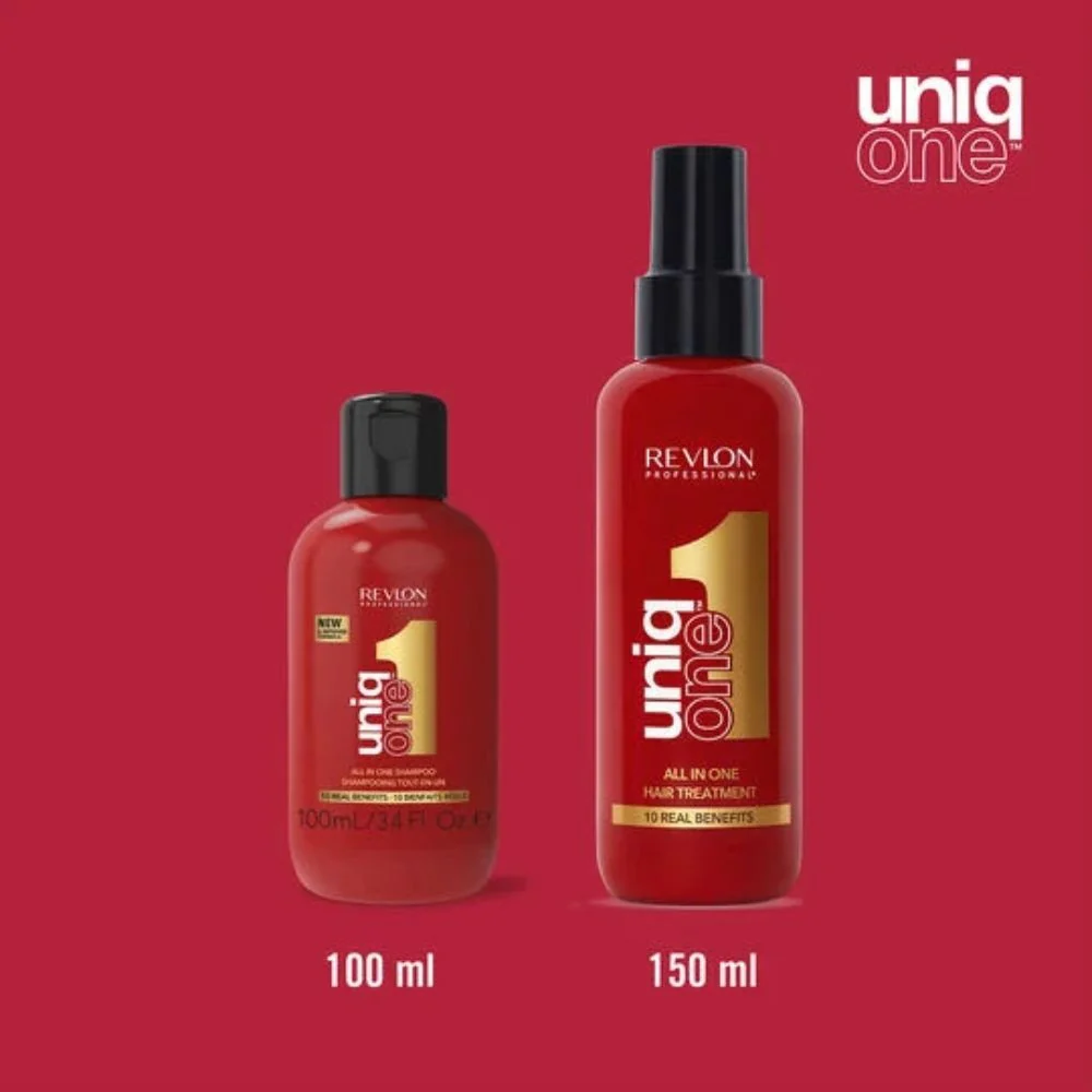 UniqOne Pouch 10-in-1 Treatment & Shampoo - 150 + 100ml - Image 2