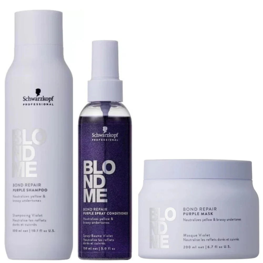 BLONDME Purple Toning XL Set - 300+150+200ml