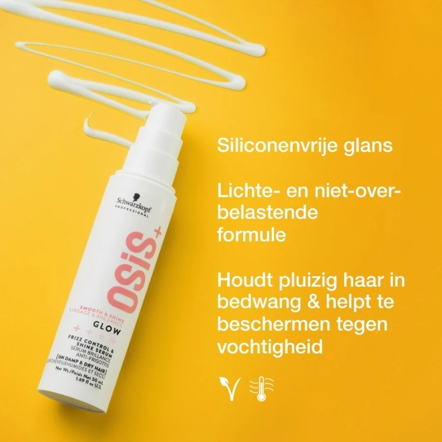OSiS+ Smooth & Shine Glow Frizz Control & Shine Serum - 50ml - Image 2