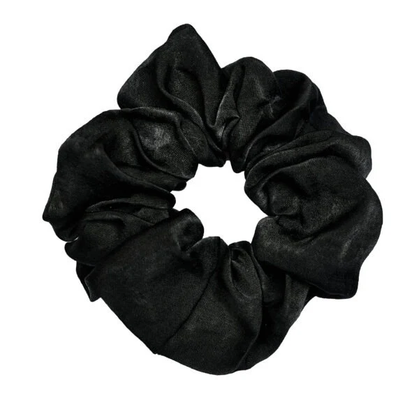 Scrunchie Zijde Zwart