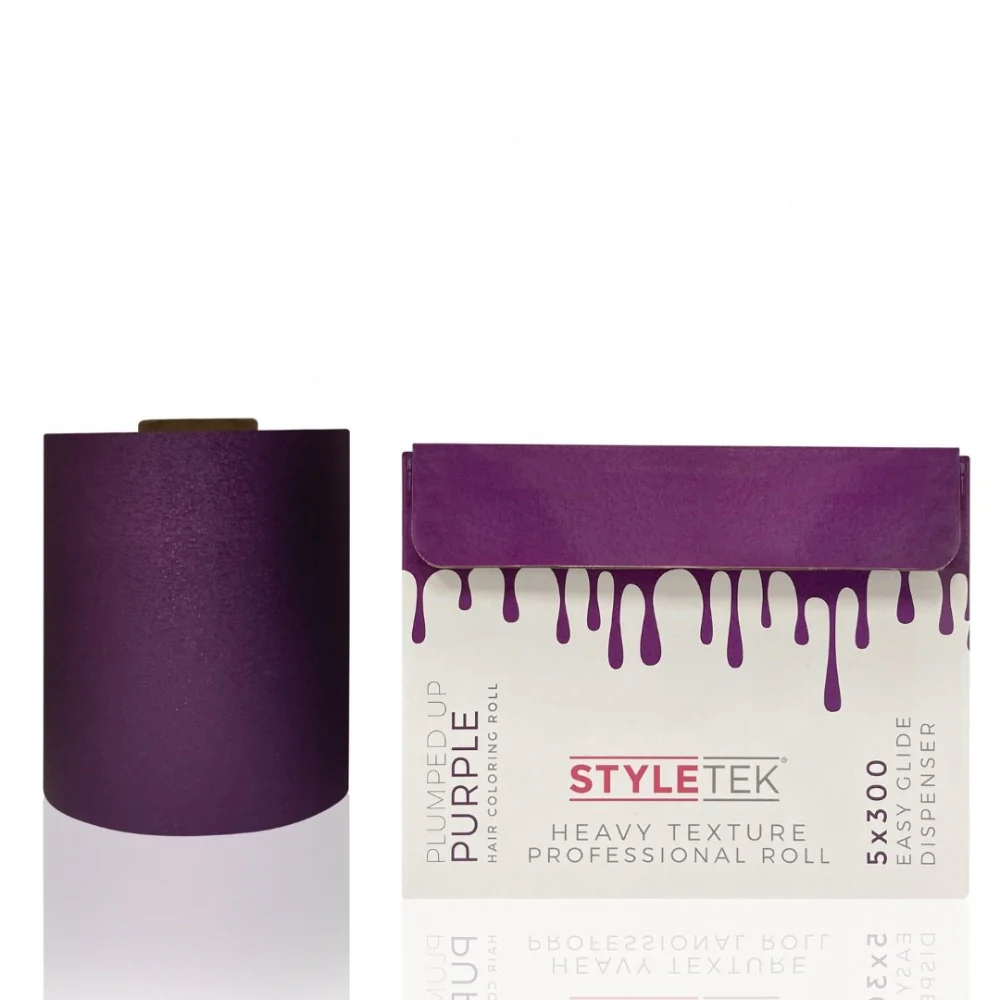 Plumped Up Purple Heavy Texture Folie Rol - 100M