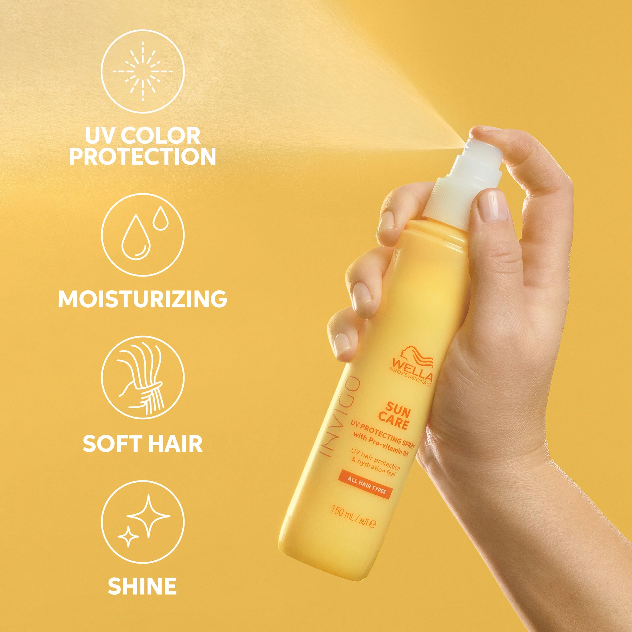 Sun Protection Spray Fijn/Normaal Haar - 150ml - Image 2