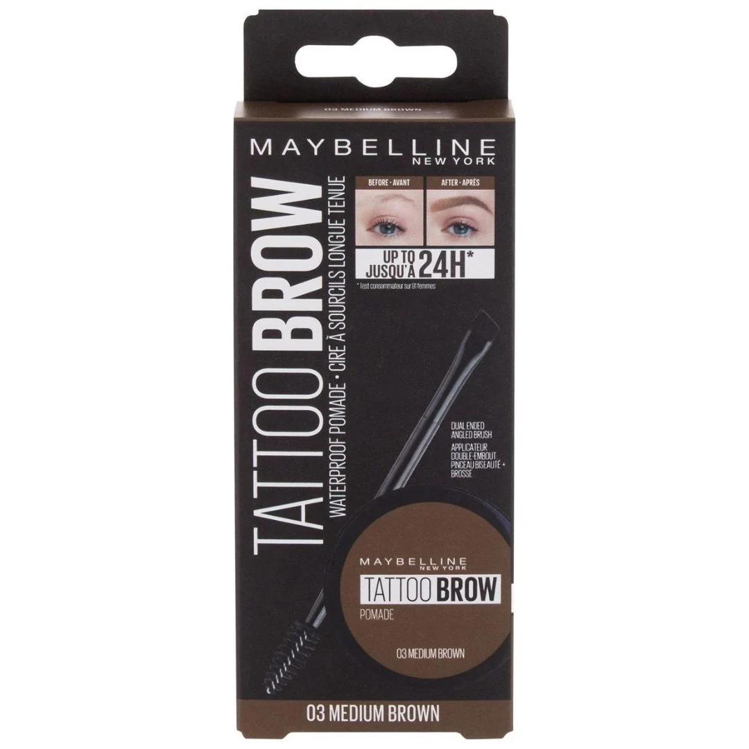 Maybelline Tattoo Brow Waterproof Pomade 03 Medium Brown