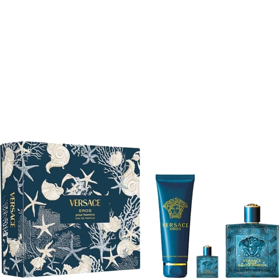 Eros Pour Homme Eau de Parfum Giftset - 100ml+150ml+5ml - Image 4