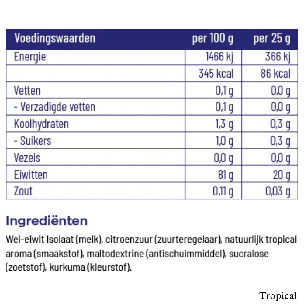 Clear Whey Isolate Tropical - 750ml - Image 4