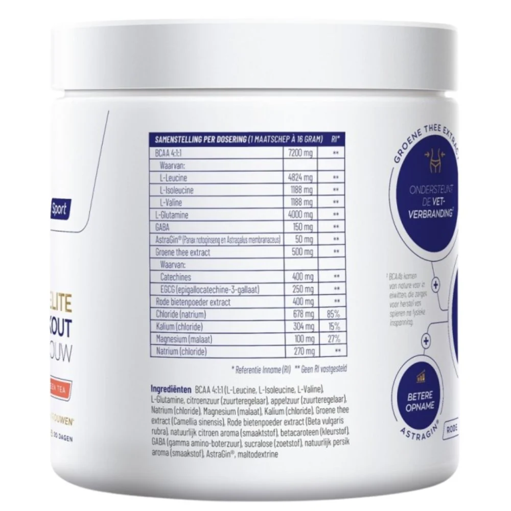Elite Post Workout Vrouw 20 dagen - 325gr - Image 3
