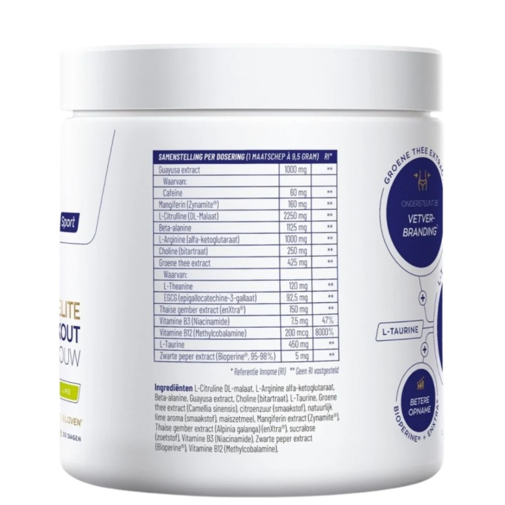 Elite Pre Workout Vrouw 30 dagen - 284gr - Image 3