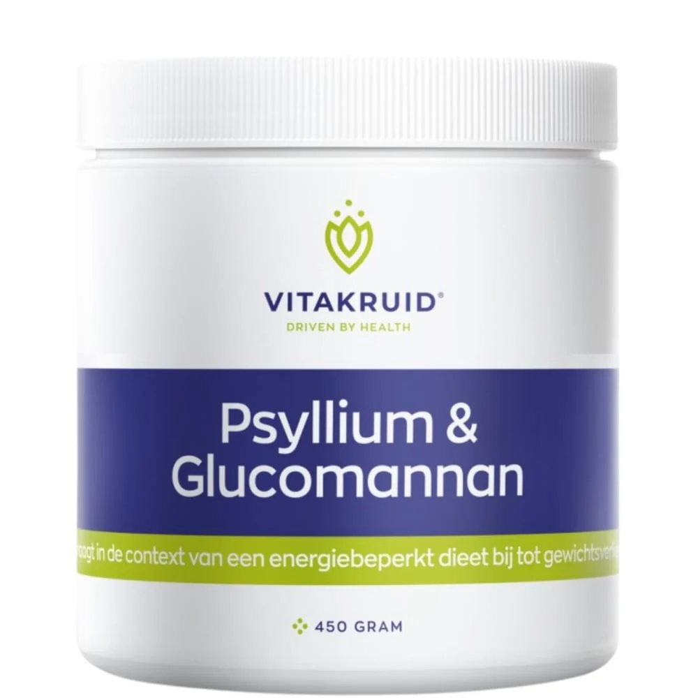 Psyllium & Glucomannan Poeder - 450gr