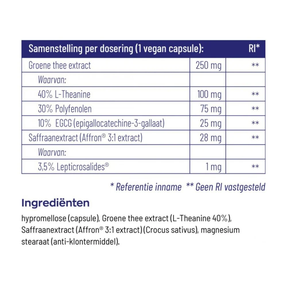 Saffraan & L-Theanine met 28mg Affron - Image 4