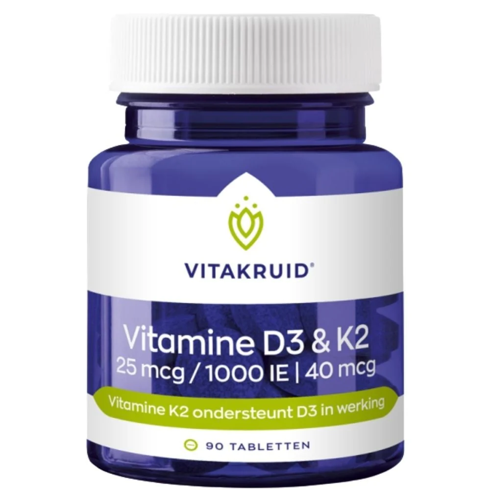 Vitamine D3 & K2 25mcg | 40mcg - 90pcs