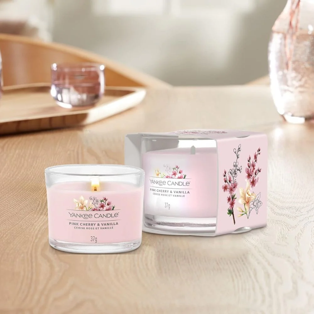 Pink Cherry & Vanilla Filled Votive - 37gr - Image 3