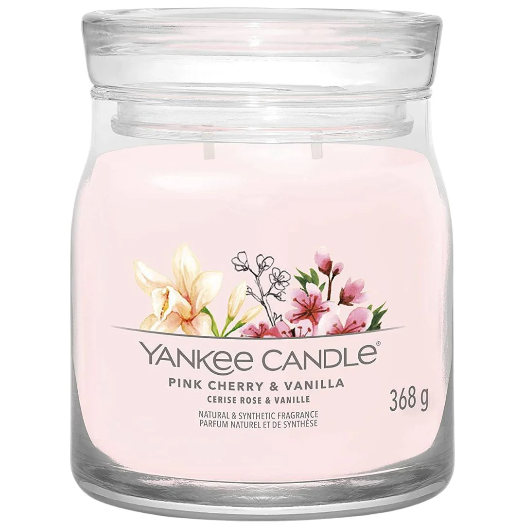 Pink Cherry & Vanilla Signature Medium Jar - 368gr